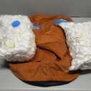 Pouf Ottoman Foot Stools Ottoman with Foam Small Corduroy Ottomans for Living Room Ottomans Pouf 20x15 Floor Poufs Foot Rest for Office Chair Orange Foot Stool Small