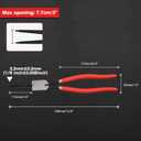 13-Inch Snap Ring Plier Heavy Duty Internal Circlip Pliers Straight Jaw Tip Diameter 0.12" for Installing Removing Retaining Ring