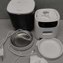 Automatic Cat Feeders for Two Cats, 5L/20 Cups Double Automatic Cat Food Dispenser with 2 Stainless Bowls, Timer Setting 20 Portions 6 Meals Per Day, 10s Meal Call, Pet Feeder for Dog (Black, 5L)