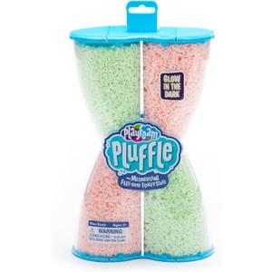 Educational Insights Pluffle Glow-in-the-Dark - Sensory Bin Foam Set, No Mess Alternative to Sand Toys & Slime for Toddlers at Home or in the Classroom, Fun Sensory Table Filler, Gift for Ages 3+