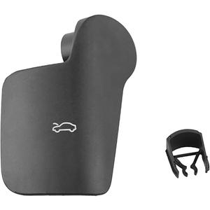 4M1823533F4PK front hood release handle compatible with 2017 2018 2019 2020 2021 Audi Q7, VW Touareg and Porsche Cayenne 2018 2019 2020 2021 Black car hood latch handle