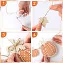 8.2 ft Fall Decorations Wooden Polka Dot Pumpkin Garland Thanksgiving Fall Banner Rustic Farmhouse Wood Bead Garland Halloween Pumpkin Hanging Decor for Fireplace Mantel Wall Home Window (Orange)