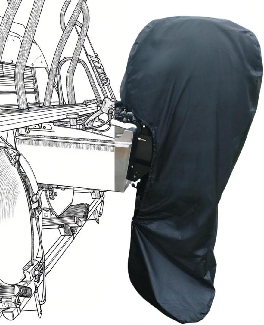 Boat Marine Outboard Motor Cover for Mercury Yamaha Honda 30 40 50 60 HP Heavy Duty Hood Engines Full Cowling Protector Oxford Fabric with PVC Coating