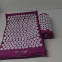 ProsourceFit Acupressure Mat and Pillow Set for Back/Neck Pain Relief and Muscle Relaxation (Large - Purpule/White)