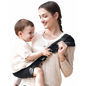 Baby Carrier, KIDIRA Toddler Sling with Adjustable Padded Shoulder Strap, Compact Non-Slip Hip Seat Carrier for Newborn to Toddler(8-44 lbs)