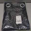 NICETOWN Pitch Black Solid Thermal Insulated Grommet Blackout Curtains/Drapes for Bedroom Window (2 Panels, 42 inches Wide by 63 inches Long, Black)