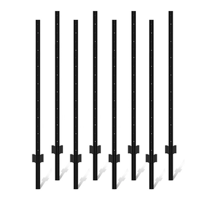 XYADA Fence Posts Sturdy Duty Metal Fence Post,U Post for Fencing in Garden Yard and Outdoor Wire (4FT- 8 Pack)