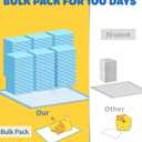 100-Pack X-Large Puppy Pads - 34'' x 28'' Pee Pads for Dogs Potty Training with Leak-Proof Quick-Dry Design, 6-Layer Wee Wee Pads for Dogs, Blue