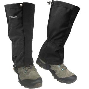 Frelaxy Leg Gaiters Ultra HIGH-Performance Hunting Gaiters, 100% Waterproof Hiking Gaiters with Upgraded Rubber Foot Strap, Adjustable Snow Boot Gaiters (Black, M)