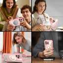 360 Protection Magnetic for iPhone 16 Pro Case Built-in 9H Privacy Screen Protector & Metal Stand[Fit for Magsafe][Anti-Spy][Lens Protector] Heavy Duty Shockproof Phone Case for iPhone 16 Pro