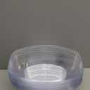 Prestee 12 Pack Clear Oval Plastic Serving Bowls (64 Oz) - Disposable Dishes, Taco Bar Serve Set, Chip Bowls for Parties, Snack/Salad Containers, Candy/Party Bowl for Serving Food