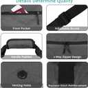 Foldable Travel Duffle Bag for Men Women, Waterproof with Shoe Compartment, 80L 120L Large Collapsible Luggage Bag, Lightweight Packable Duffel for Travel Sports Gym Airline Carry On Checked Bag