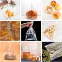 3 x eowqeiur Christmas Gift Bags(9x12 Inch) 120 PCS Large Clear Plastic Cellophane Bags for Treat Goodie Candy Cookie Goody Clothes Pouches Holiday Birthday Party Favors Supplies Wrapping Packaging