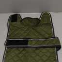 Warm Thermal Quilted Dachshund Coat,Dog Winter Coat with Warm Fleece Lining,Outdoor Dog Apparel with Adjustable Bands for Medium Dog-Army Green-M