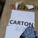 DWVO Modern TV Stand for 75 Inch TVs, Entertainment Center with LED Lights, TV Console with Storage Cabinets & Movable Partition for Living Room, Black