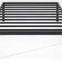 NEW JETO Metal Bed Frame,Twin Size Bed Frame with Storage Space,Heavy Duty Sturdy Mattress Foundation,Easy Assembly,No Box Spring Needed, Black,14 Inch,Twin