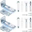 Bifold Door Hardware Repair Kit, 2-Pack Bifold Closet Door Hardware Kit Folding Door Hardware Repair Replacement Tool Kit