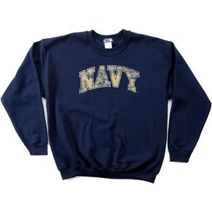 SDI NCAA mens 50/50 Blended 8 Oz. Crewneck Sweatshirt (Small, Navy)