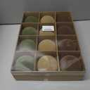 12 Pcs Velvet Christmas Balls Flocked Christmas Tree Hanging Ornaments Shatterproof Plastic Hanging Balls Decorations for Xmas Tree Party Home Holiday Decor (Brown, Green, Beige, 3.15 inch)