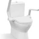 WAYES Toilet Safety Rails, Foldable Toilet Handicap Rails with Arms, Toilet Handles for Elderly and Disabled, Heavy Duty Toilet Rails for Seniors