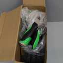 PowerFlow Garden Hose, NON-EXPANDABLE 25 Feet Premium Quality Stainless Steel Metal Water Hose with Durable Fabric Skin, Hose For Commercial, Residential Use, Bonus 10-way Spray Nozzle (25 Ft, Black)