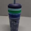 REDUCE GoGo's Kids Portable Tumbler Cups with Lids and Spill-Proof Straws - 5 Pack of Stackable 12 oz Tumblers with Twist-On Lids - Easy Storage, Dishwasher Safe - Scavenger Boy Set
