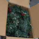 9ft Pre-Lit Artificial Christmas Garland,Christmas Tree Garland,Xma Tree Garland with Lights,Decorated with Pine Cones, Berry Clusters, Plug in, Christmas Collection,