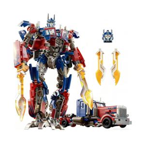 Deformation Car Robot Toys, Action Figures with Weapons, 8 in Portable Car Model Alloy Deformed Robot Toy Gift for Kids Boys and Girls