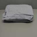 MWL Toy Striped Duvet Cover Set Full Size 3 Pcs Breathable Durable 100% Washed Cotton Comforter Cover for All Seasons Chic Linen Like Textured Bedding Set (Light Blue White Pinstripes, Full)