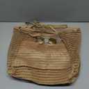 Mesh Beach Tote with Zipper Pockets,with a pair of Sunglasses