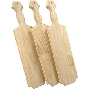 18 Inch 3-Pack Unfinished Wood Paddles Wooden Greek Paddles for Crafts Sorority/Fraternity/DIY Project/Gifts/Wall Decor