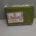 ANRODUO Rod Pocket and Back Tab Pleated Blackout Curtains with Hooks, Rings, Green Curtains 63 Inches Long 2 Panels, Thermal Insulated Room Darkening Living Room Bedroom Curtain, 42x63 Inches