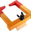 Hedume Tire Clamp Wheel Lock, Heavy Duty Trailer Lock Wheel Clamp with Red 2 Keys, Adjustable Anti-Theft Tire Lock for Car, Truck, Trailers, Camper Car, Van Truck