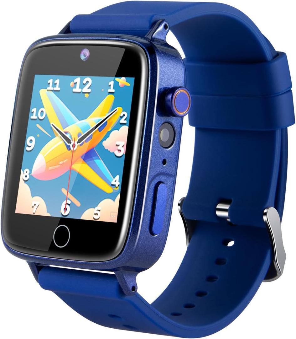 Kids Watch with Pedometer, Kids Smart Watch Boys with 26 Puzzle Games and Flashlight, Kid Watches Gift for 4 5 6 7 Year Old Boys, Toys for Ages 8-12