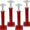 House Floor Jacks for Leveling & Stabilizing Floor Beams, 11" -16" Screw Basement Floor Jack Post Pole Joist Jacks, Telescoping Screw Jacks for Temporary Support House Foundation Repair