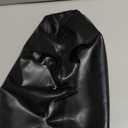 Black Latex Hood Mask Full Face Riding Hood for Party Cosplay Latex Mask for Halloween Christmas Party (Small)