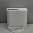 Bathroom Trash Can with Lid, Vacuum Adsorption Small Garbage Can 3.2 Gallon Press Top Lid Trash Bin with Legs Waterproof Waste Basket for Bathroom Bedroom Office Home RV
