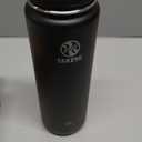 Hydro Flask Water Bottle - Insulated Stainless Steel - Wide Straw Lid, Non Spill, Leakproof in 40 Oz Black
