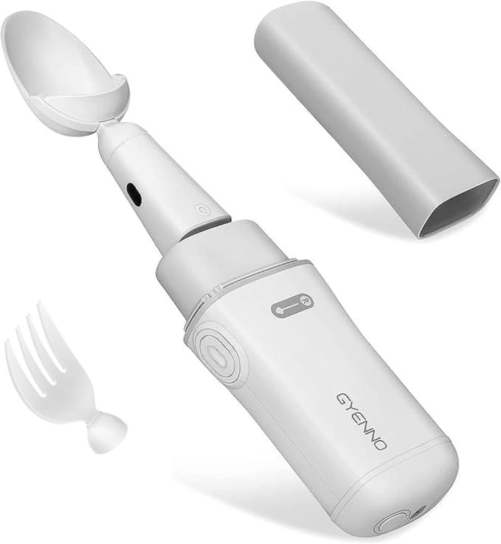 Parkinson's Spoon for Tremor Relief Self-Feeding, Adaptive Utensil with Active Stabilization Technology, Intelligent Eating Assistance for Elderly