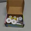 Simthread 6 Spools Metallic Embroidery Machine Thread (3 Gold+ 3 Silver Colors) 500M(550Y) for Embroidery and Decorative Sewing