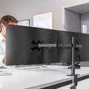 Pholiten Dual Monitor Stand,Heavy Duty Adjustable Monitor Desk Mount for 2 Screens up to 38Inches,Dual Monitor Arm with Height Adjustable Tilt Swive Rotate,Holds up to 22 lbs
