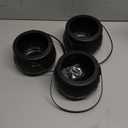 10 Pieces Set 12" 10" 8" 6" Plastic Black Cauldron Kettle with 6 Mini 2.8" Buckets, Large Witch Cauldron Pot for Halloween Decorations Trick or Treat Party Supplies, St Patrick's Day Party Favor