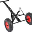 Dithoko Trailer Dolly, 700lbs Tongue Weight Capacity, Manual Tow Dolly with Pneumatic Tires and 2 Inch Hitch Ball, Hand Trailer Mover for Boat, RV, Camper, Utility and Cargo Trailers, Black