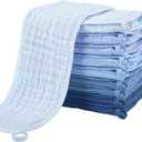 Yoofoss Muslin Burp Cloths for Baby 8 Pack