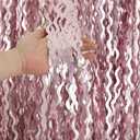 3 x KEEUH Pink Fringe Backdrop for Party Decorations (Pure Pink)