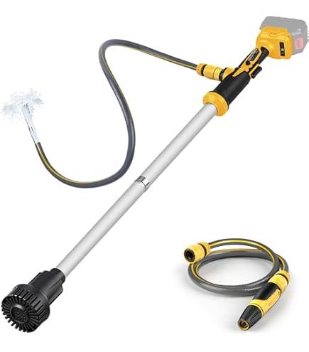 Cordless Stick Water Transfer Pump for Dewalt 20V Battery, 1400GPH Brushless Water Pump with 10FT Lift Distance, 39.5" Suction Depth, Electric Water Pump for Pool Garden Pond (No Battery)