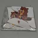 SHADOAMP Beaver Party Decoration, 8pcs Beaver Honeycomb Centerpiece Brown Castor Animal Table Centerpiece Decoration for Beaver Castor Woodland Jungle Animal Birthday Baby Shower Party Decoration