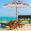 Kbrellaoutlets Patio Umbrella with UPF 50+ Protection, 8 Ribs, Push Button Tilt - Versatile Outdoor Shade for Garden, Courtyard, and Beach
