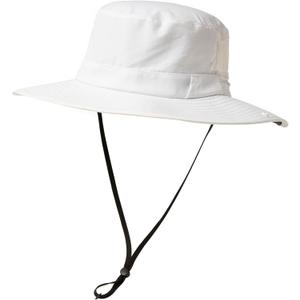 TOP-EX Men's Wide Brim Sun Hat UPF 50+ Waterproof, Packable Breathable Mesh Boonie Bucket Cap for Hiking Fishing Safari (White, XL)