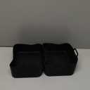 Silicone Air Fryer Liners 10QT, Reusable Airfryer Basket Liners for Ninja DZ550/DZ401, 2Pcs 5QT Large Air Fryer Accessories, Dishwasher safe (8.46 * 5.9 inch 10 QT, DZ401 - Black)